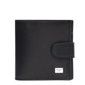 Buy Black & Dark Brown August Leather Wallet For Men