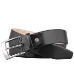 Men's Leather Belt in Black & Burgundy Colors