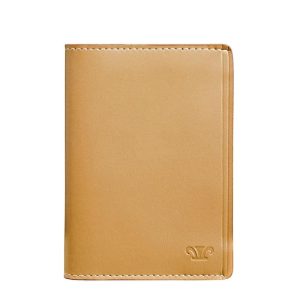 Sandhurst Leather Card Holder tan color made of Italian leather KS 902