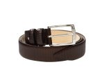 Rigato Leather Belt for Men available in Black, Dark Brown colors