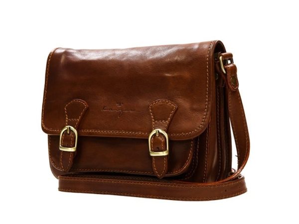 Cavalry Women's Leather Shoulder Bag - Brown, Antique Tan Color