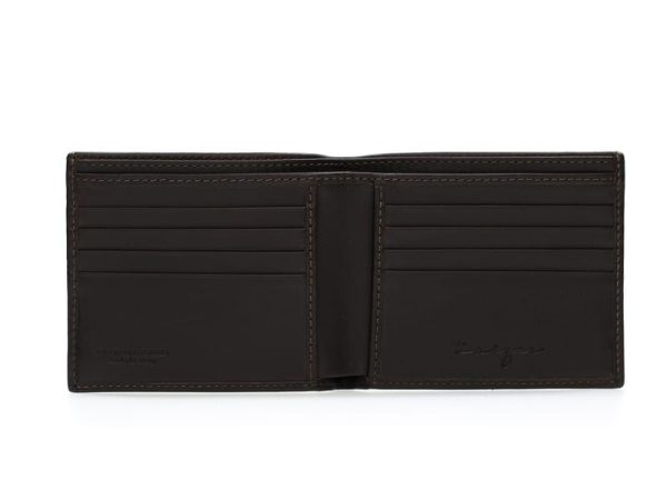 August Men's Leather Wallet - Black, Dark Brown Colors