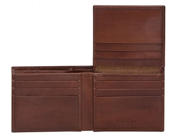 Zenith Men's Leather Wallet in Brown Color KZ560