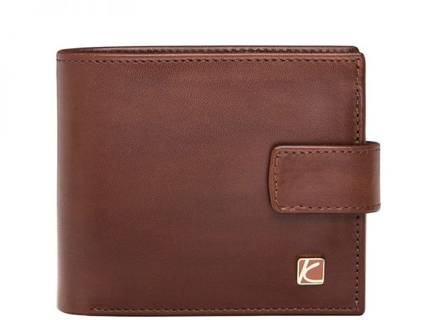 Duncan Leather Wallet For Men in Brown & Black Color KD527