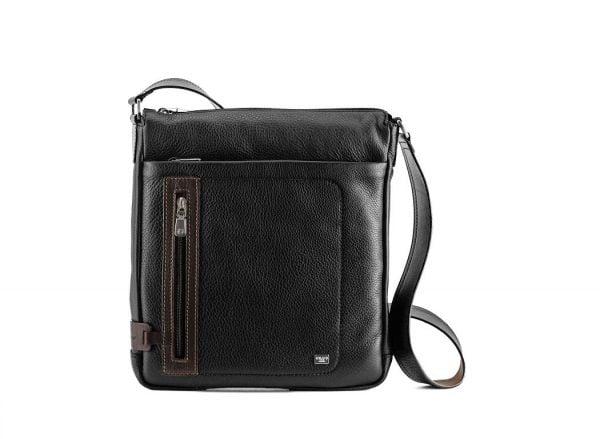 City Cross Body Leather Messenger Bag For Men